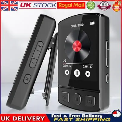 MP3 Player Music MP3 Player Portable Bluetooth-Compatible 5.2 For Sport Running • £14.91