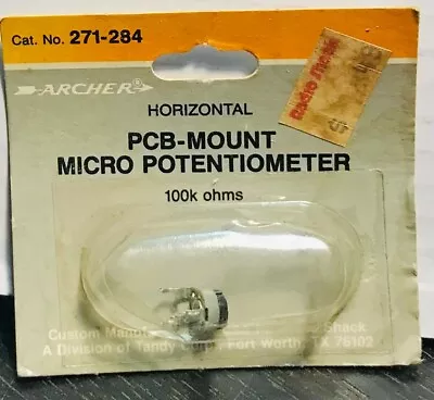 New Old Stock Archer 271-234 Pcb-mount Micro Potentiometer (1) Free Shipping • $8.99