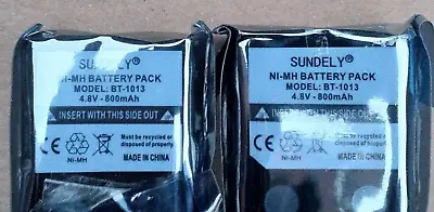 SUNDELY NI-MH 800mAh AAA Battery Pack Rechargeable Pack Of 2 • £18.99