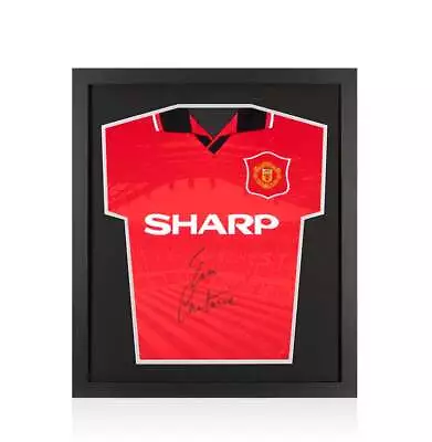 Framed Eric Cantona Signed Manchester United Shirt: Home 1994-95 - Compact • $486.22