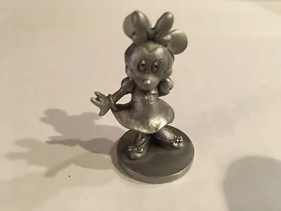 Vintage Walt Disney { 0091 } Miniature MINNIE MOUSE Fine Pewter Figurine • $4.99
