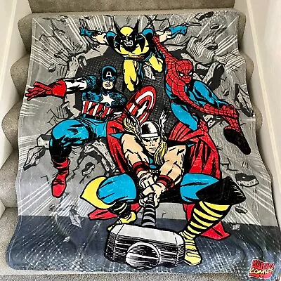 DISNEY Marvel Comics Avengers Assemble Soft Fleece Blanket 50  X 60  • $14.99