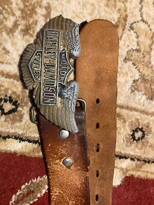  Men’s Vintage Harley Davidson Leather Belt (7) • $6.50