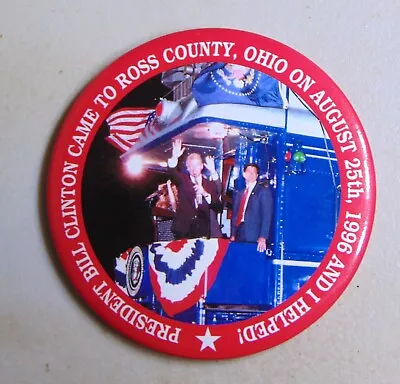 Bill Clinton 1996 Ohio Campaign Pin Button Political • $0.99