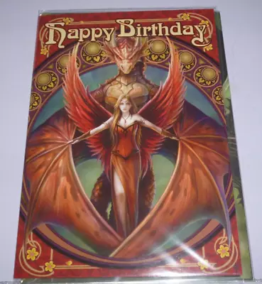 BNIB Copperwing  Blank Birthday Pagan Greetings Card - Anne Stokes • £2.50