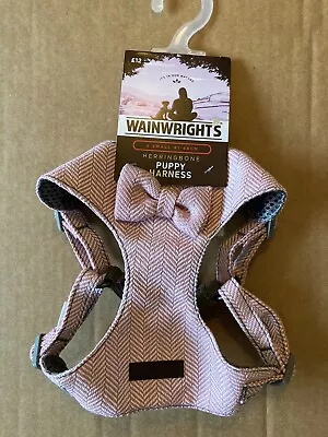 Wainwright's Herringbone  Puppy Harness - PINK -SIZE  X Small 41 - 48cm Chest • £11.81