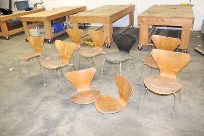 $599.99 • Buy Danish Series Mid-Century Fritz Hansen  Vintage/original 1967 SET OF 9 CHAIRS
