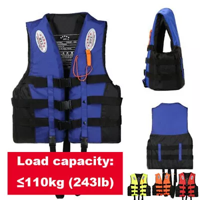 Life Jackets Watersport Ski Buoyancy Aid Kayak Sailing Boating Jacket Adult Kid • £15.99