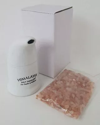 Original Himalayan Salt Inhaler Pipe Ceramic With 100% Pure Himalayan Salt 50 Gm • £12.99