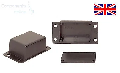 Small Tiny ABS Plastic Enclosure Project Boxes With Mounting Flanges- UK Made • £22