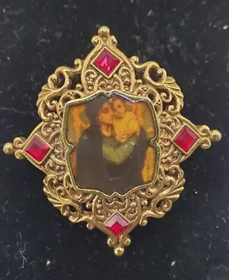Vatican Library Collection Madonna And Child Brooch • $10