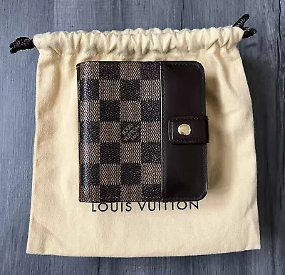 Louis Vuitton N61668 Damier Ebene Compact Zip Wallet Zippy - CA1012 Rare! • £228