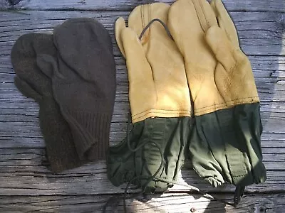 Us Military Army Trigger Finger Mitten Set Shell+ Inserts Liners N/l Exc • $21.90