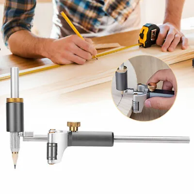 Wood Scribe Tool Wheel Marking Gauge Sliding Scraper Adjustable Linear Arc • $44.44