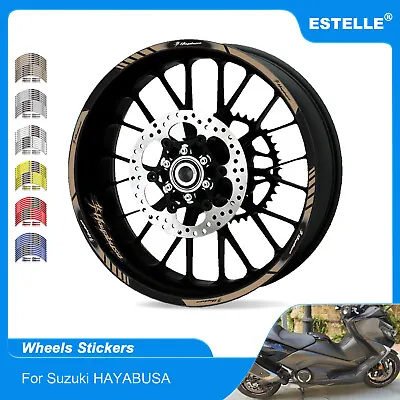 Motorcycle Wheel Sticker Reflective Rim Tape For Suzuki Hayabusa GSX1300R • $10