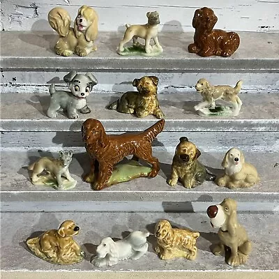 14 Wade Whimsies Dogs Job Lot. Disney First Series Land Red Setter Pups Etc. • £15