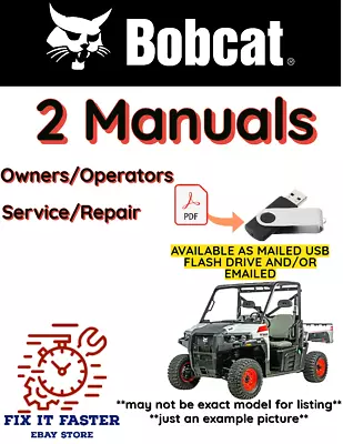 Bobcat 3200 Utility Vehicle Operators Service Repair Shop Manual Pdf Usb • $50