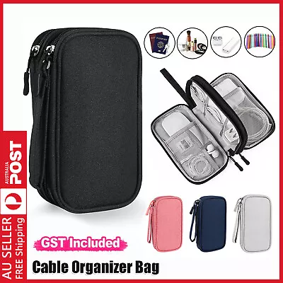 $5.59 • Buy Travel Cable Bag Organizer Charger Storage Electronics USB Case Cord Accessories