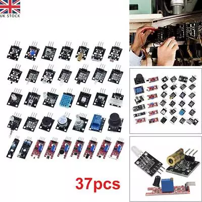 £11.46 • Buy 37in1 Sensor Modules Set For Arduino UNO R3 Mega 2560 Nano Pi DIY Projects UK