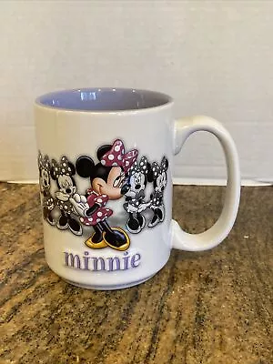 Disney Parks Disney World Resort Minnie Mouse 3D Coffee Mug Cup Purple • $13.99