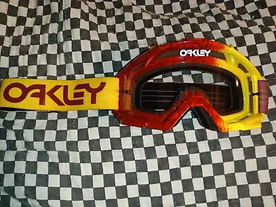  Oakley Racing Goggles/mask   Bmx mxama Motocross Helmet Visor  • $85