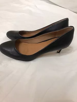 Corso Como Penny Matte Black Leather Nappa Women's Heels Pumps Size 7 M • $39.99