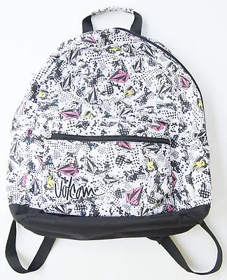 Men's Women's Volcom Cosmic Faun Stone Logo School Backpack Bag White New $55 • $32.49