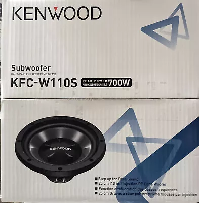 Kenwood KFC-W110S 10  Single 8 Ohm Subwoofer New Great Affordable Subwoofer • $59