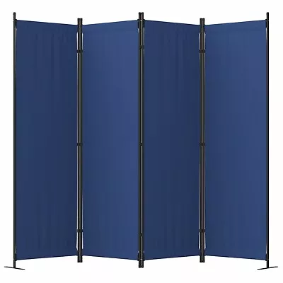 4 Panel Room Divider Privacy Screens Home Office School Separator Freestand Blue • $44.99