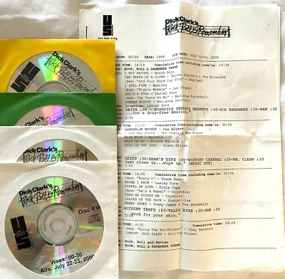 7/22/00 Dick Clark's  Rr&r Lesley Gore Feature 8 Hits 4 Leslie Gore Interviews • $42.99