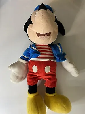 Macys Disney Talking Mickey Mouse Plush Sailor Holiday Edition 20” Stuffed 2009 • $12