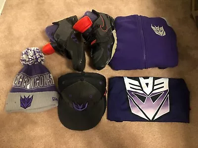 Nike Transformers Megatron Calvin Johnson Shoes Trainers 13 Hoodie Hat Lot • $285