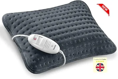 £41 • Buy Beurer HK48 Electric Cosy Heated Cushion Heat Pad Rapid Warm Up 3 Heat GREY