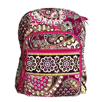 Vera Bradley Very Berry Paisley Backpack & Small Cosmetics Case Coastal Grandma • $60