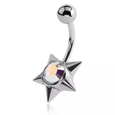 Spiked Galactic Star Belly Bar • $13.99