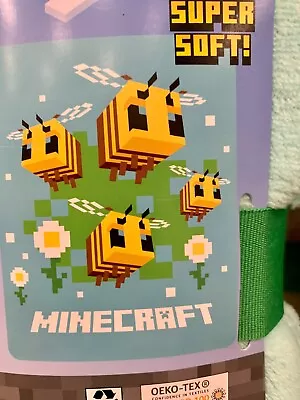 Minecraft Honey Bees And Flowers 48  X 60  Throw Blanket • $35