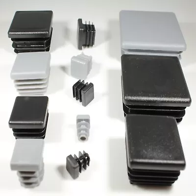 £58.80 • Buy Plastic End Caps For Square Tubing Bungs Inserts Blanking Plugs Furniture Feet