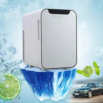 16L Mini Fridge Table Top Electric Small Cooler Warmer Bedroom Ice Box Portable • £69.95