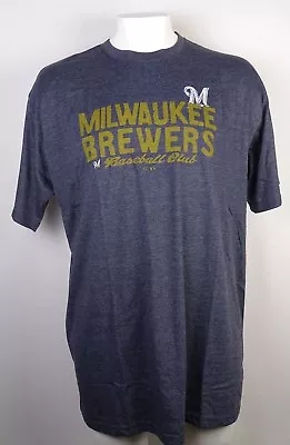 Milwaukee Brewers MLB Men's Majestic Big & Tall Blue T-Shirt • $19.99