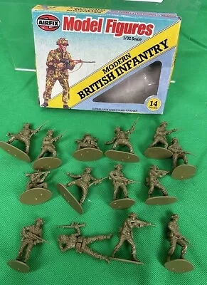 Vintage Airfix 1/32 Scale Soldiers British Infantry. [with Box] • £29.99