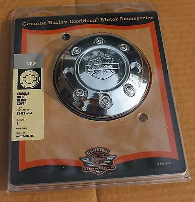 $15 • Buy 25421-04 Original Harley NOS Chrome Billet Derby Cover VRSC V Rod 2002-up (U2071