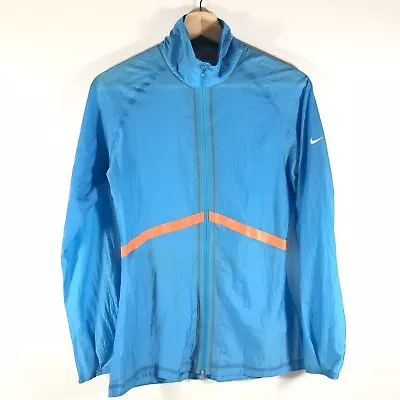 Nike Dri Fit Phenom Vapor Running Lightweight Nylon Jacket Blue Women’s XS • $14.93