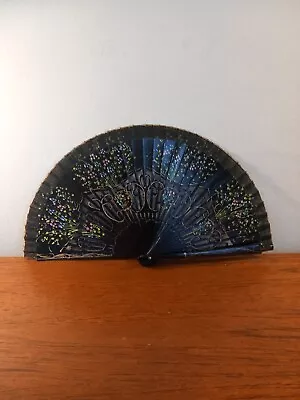 £25 • Buy Vintage Wooden Handpainted Floral Hand Fan - Genuine Authentic - Spanish