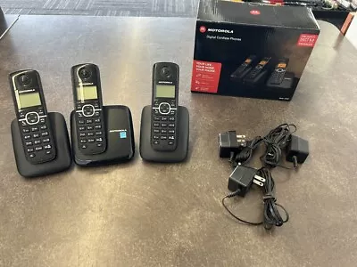 MOTOROLA  L603M Cordless Phones - 3 Phone Set Dect 6.0 • $29.99