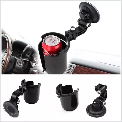 Adjustable Black Portable Car Vehicle Drinks Holder Coffee Cup Bottle Organizer • $24.99