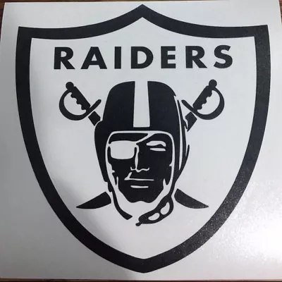 Raiders Vinyl Decal Sticker Football For Car Truck Logo NFL FOOTBALL • $7.99