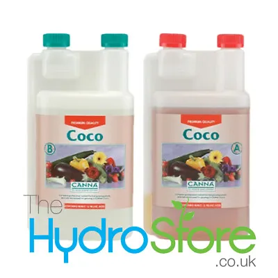 £16.99 • Buy Canna Coco  A + B 1 Litre Base Nutrient For Coco Plant Food Veg And Flower
