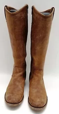 Women's FRYE Side Zip Brown Boots 6 • $19.99