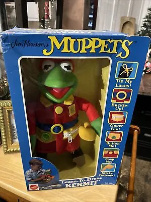 Mint In Box Mattel Jim Henson's Muppets Learn To Dress Kermit Doll • $21.75