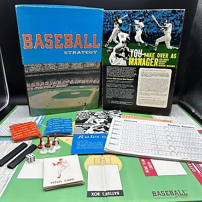 Baseball Strategy Board Game Avalon Hill 1973 Fantasy Baseball Vintage Strategy • $25